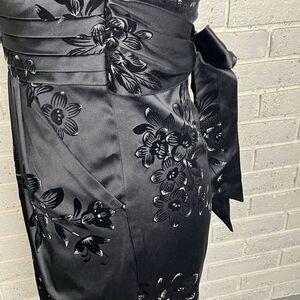 Snap Black Dress Womens 5 Strapless Mini Gothic Sparklecore Dark Glam Y2K Party